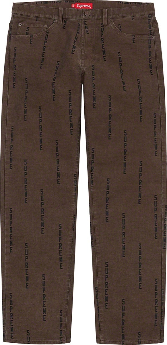 Logo Stripe Jacquard Regular Jean view 4